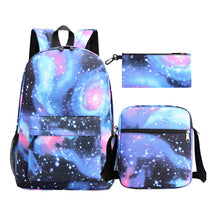 Starry Sky Youth Student School Bag Three Piece Set For Men And Women Backpack Set