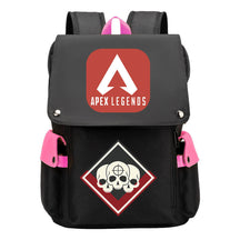 Apex Hero Print Usb Charging Cap Headpiece Student Backpack Leisure Backpack