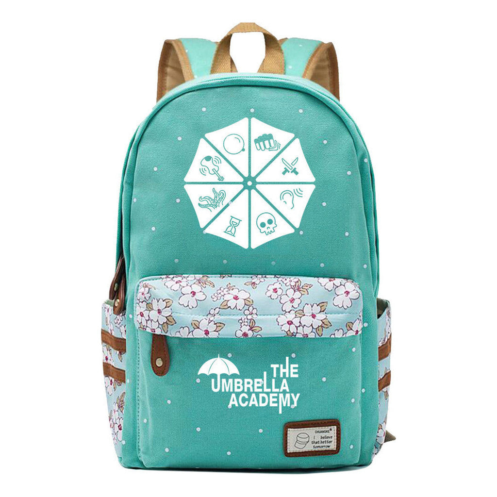 Printed Teenage Girls Backpack, Fashionable And Casual Backpack