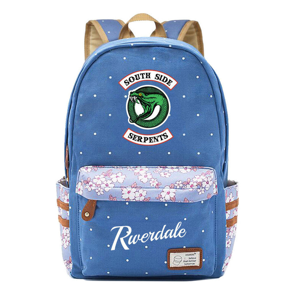Valley Town Printed Student School Bag Fashion Leisure Backpack