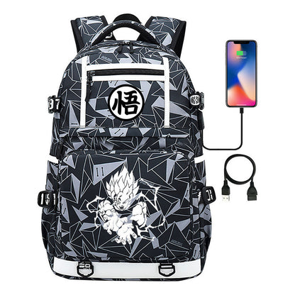 Manga Dragon Ball Usb Youth Student Backpack Men And Women, Backpack Leisure Travel
