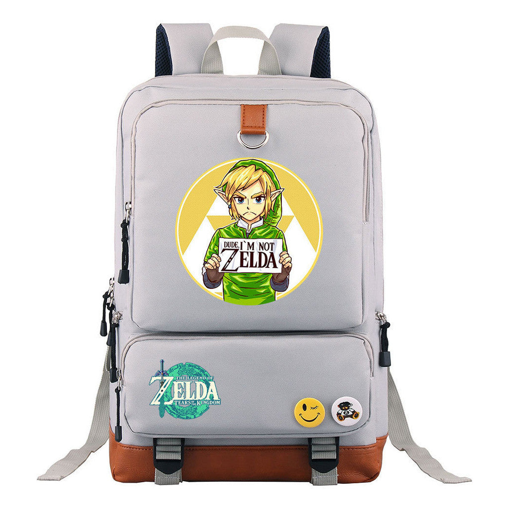 Printed Teenage Student Backpack, Travel Bag, Men's And Women's Backpack