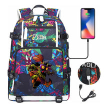 Printed Backpack For Men And Women With Large Capacity Leisure Travel Backpack