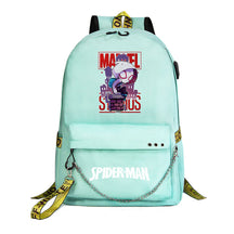 Superhero Printed Teenage Student Backpack For Boys And Girls, Casual Woven Strap Backpack