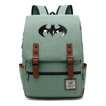 Superhero Batman Print Student Backpack Casual Belt Buckle Classic Backpack