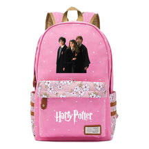 School Of Witchcraft And Wizardry Student Backpack, Floral Canvas, Female Backpack