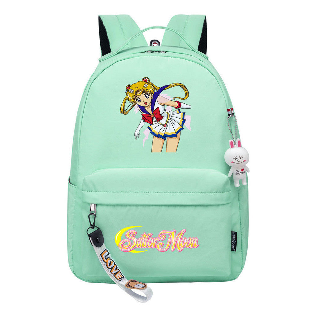 Beautiful Girl Warrior Printed Youth Student School Bag Men's And Women's Leisure Bag Women's Backpack