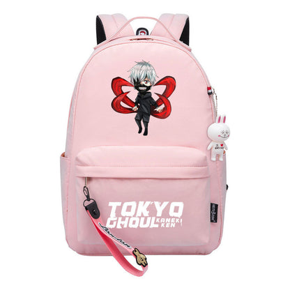 Manga Printed Teenage Student Backpack, Casual Bag, Girl Backpack