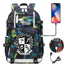 Printed Usb Large Capacity Youth Student Backpack For Men And Women's Leisure Travel Backpack