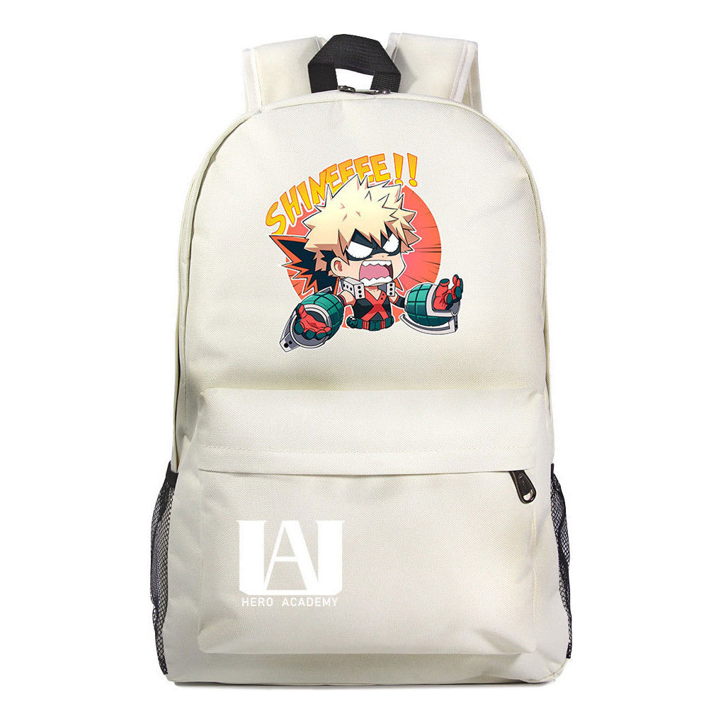 Cartoon Fashion Anime My Hero Academy Printed Youth Student Backpack Men's And Women's Leisure Backpack