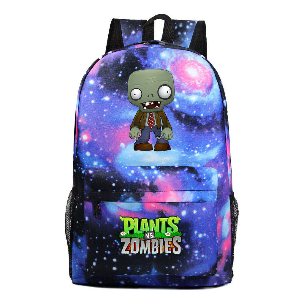 Game Plants Youth Student School Bag Men's And Women's Leisure Backpack