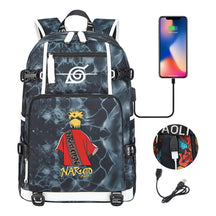 Printed Usb Youth Student School Bag Leisure Large Capacity Travel Backpack
