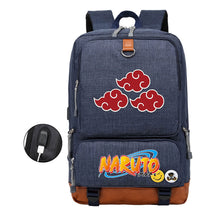 Naruto Printed Usb Student Backpack For Men And Women's Leisure Travel Backpack
