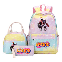 Naruto Teenage Student Girls School Bag Lunch Bag Three Piece Set Backpack Set