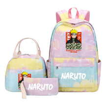 Naruto Student Girl Backpack Lunch Bag Three Piece Set Backpack Set