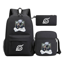 Anime Naruto Starry Sky Student School Bag Three Piece Set Backpack Set