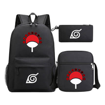 Anime Naruto Starry Sky Student School Bag Three Piece Set Backpack Set