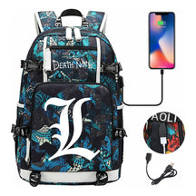 Death Note Usb Youth Student Backpack Leisure Travel Backpack