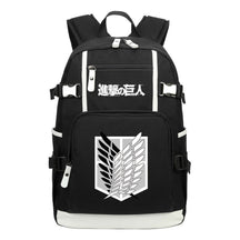 Giant Wings Of Cartoon And Anime Attack Youth Student Backpack, Leisure Travel Backpack