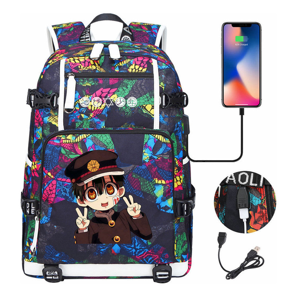 Usb Large Capacity Youth Student Backpack For Men And Women's Leisure Travel Backpack
