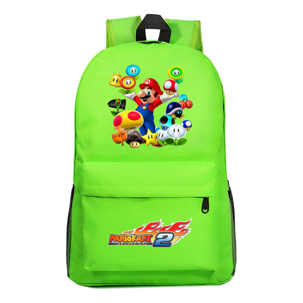 Super Mario Starry Sky Youth Student Backpack For Men And Women's Leisure Travel Backpack