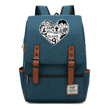 School Of Witchcraft And Wizardry Printed Youth Student School Bag Casual Belt Buckle Classic Backpack
