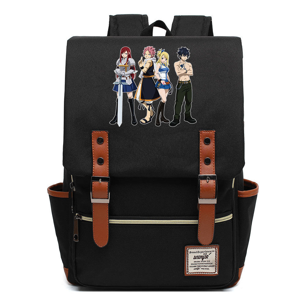 Printed Schoolbags Young Students And Classic Backpacks With Belt Buckles Men And Women.