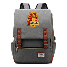 School Of Witchcraft And Wizardry Student Backpack Usb Men's And Women's Leisure Belt Buckle Backpack