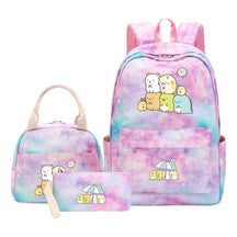 Corner Biology Student School Bag Lunch Bag Three Piece Set Backpack Set
