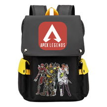 Apex Hero Print Usb Charging Cap Headpiece Student Backpack Leisure Backpack