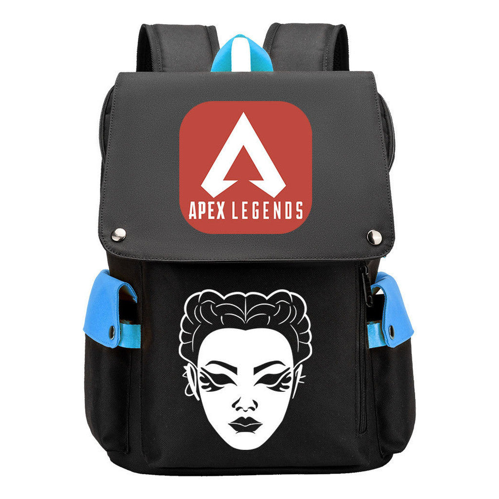 Apex Hero Print Usb Charging Head Youth School Bag Casual Backpack