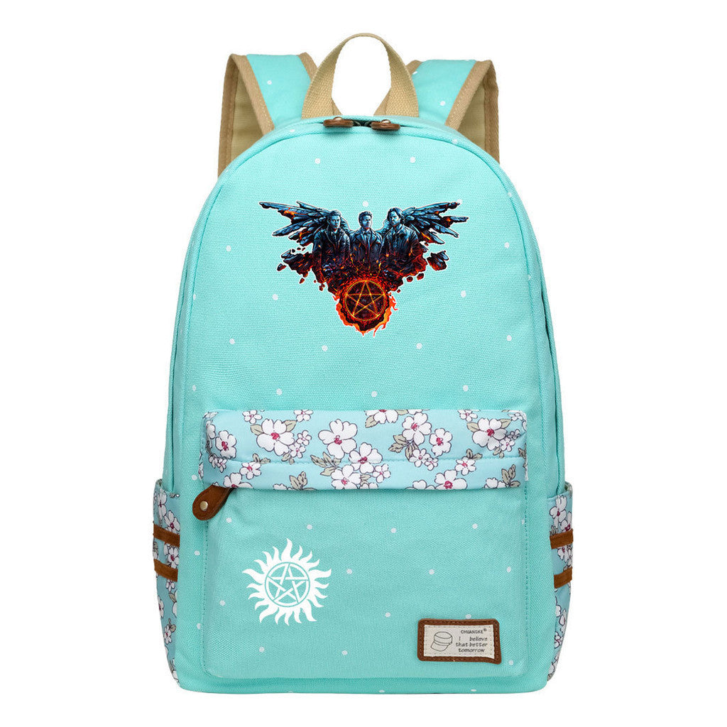 Evil Power Printed Student School Bag Fashion Casual Backpack