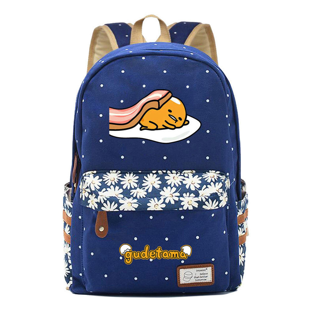 Cartoon Day Marvel Egg Yolk Student School Bag Leisure Backpack