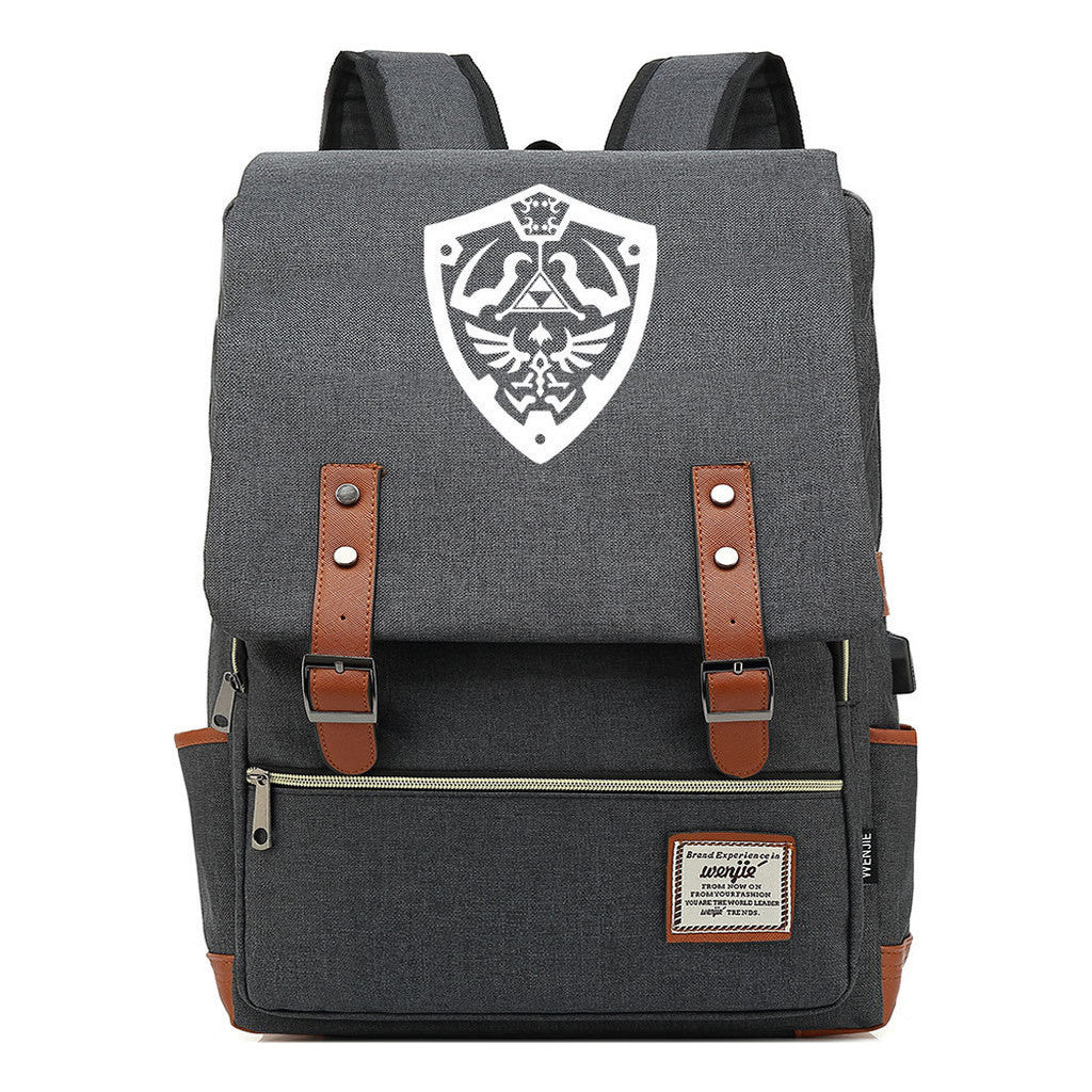 Game The Tear Seal Of The Kingdom Of Zelda Student Backpack Usb Men's And Women's Leisure Backpack