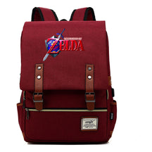 Printed Youth Student Backpack Usb Men's And Women's Casual Backpack