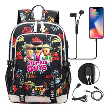 Printed Student Backpack Usb Leisure Backpack