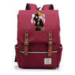 Anime Pirate King Luffy Printed Student Backpack For Men And Women With Casual Belt Buckle Classic Backpack