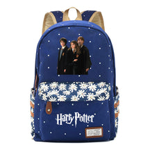 School Of Witchcraft And Wizardry Student Backpack, Floral Canvas, Female Backpack