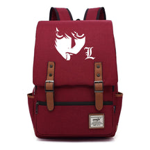 Manga Death Note Youth Student School Bag Men's And Women's Leisure Belt Buckle Backpack