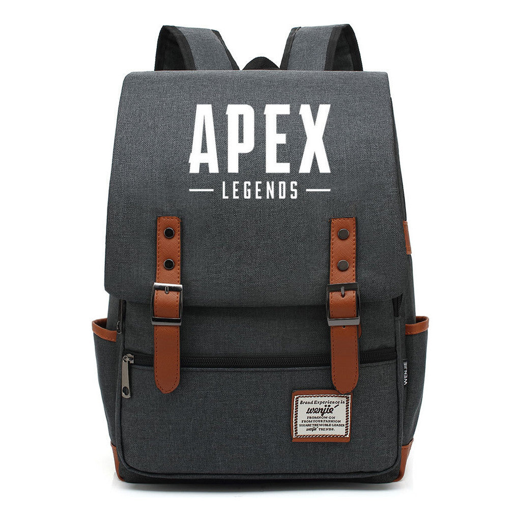Game Apex Hero Print Youth Student School Bag Men's And Women's Casual Belt Buckle Classic Backpack