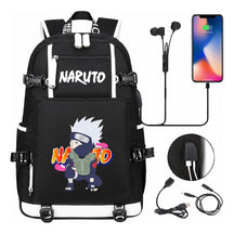 Naruto Usb Large Capacity Youth Student Backpack For Leisure Travel Backpack