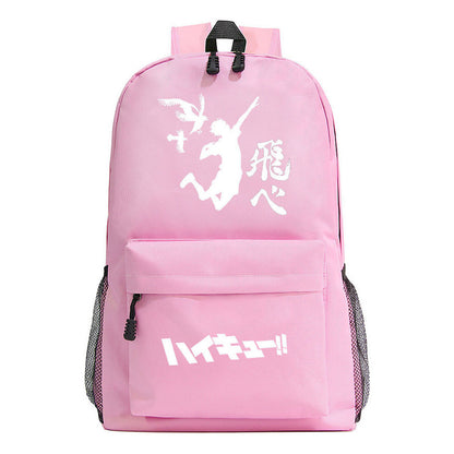 Fashion Volleyball Youth Flying Heart Printed Youth Student School Bag Men's And Women's Leisure Backpack