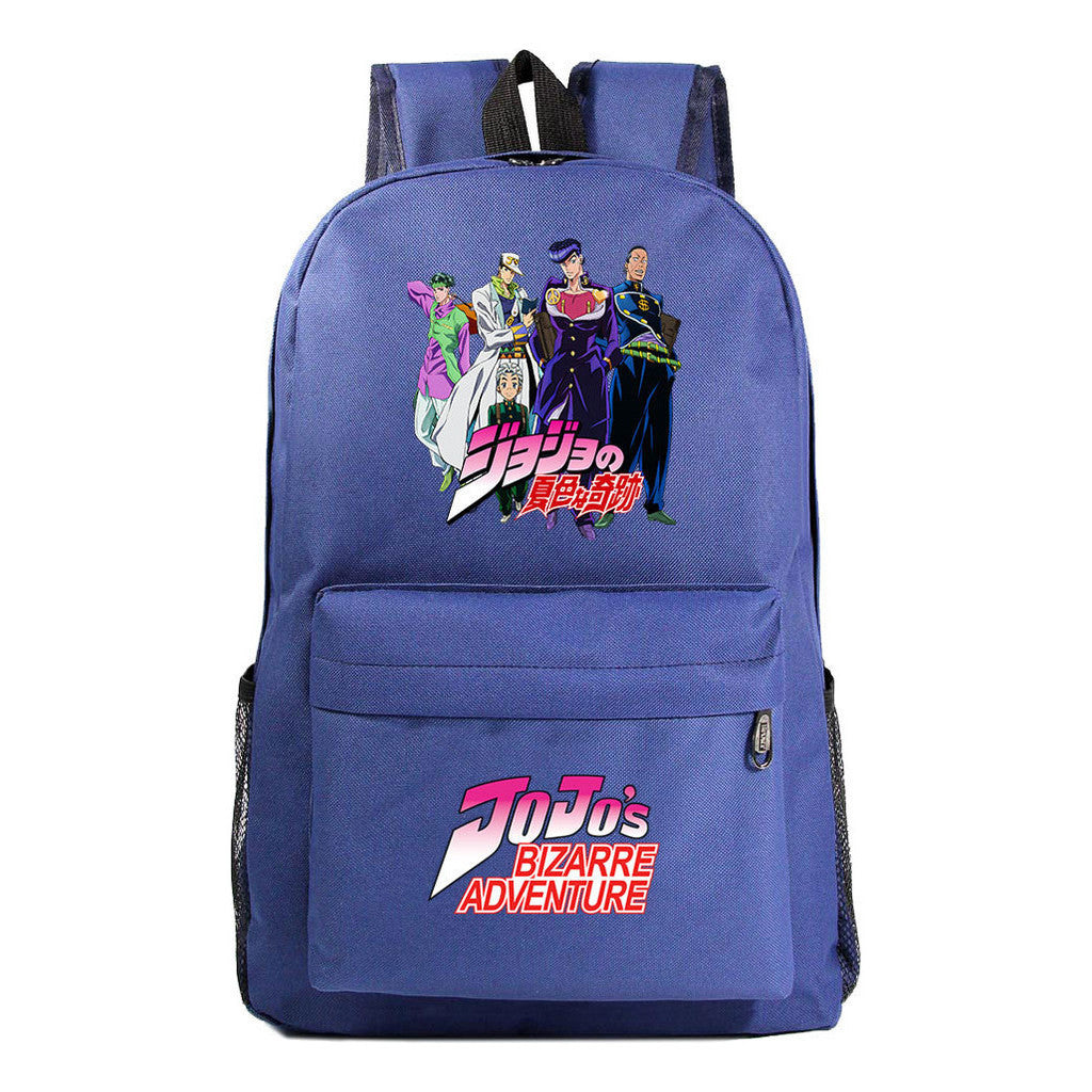 Cartoon Anime Jojo's Wonderful Adventure Print Student Backpack Casual Backpack