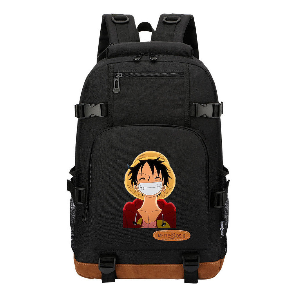 Pop Anime Pirate Wang Lufei, Teenage Student Backpack, Men's And Women's Backpack
