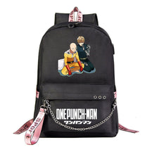 Comic One Punch Superman Printed Usb Youth Student Backpack Men's And Women's Leisure Travel Backpack
