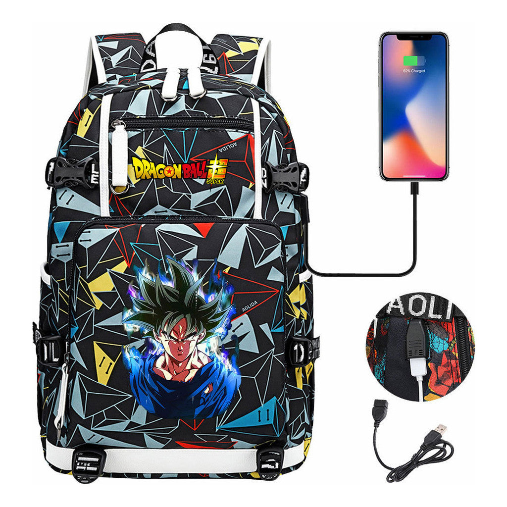 Sun Wukong Usb Large Capacity Youth Student Backpack For Leisure Travel Backpack