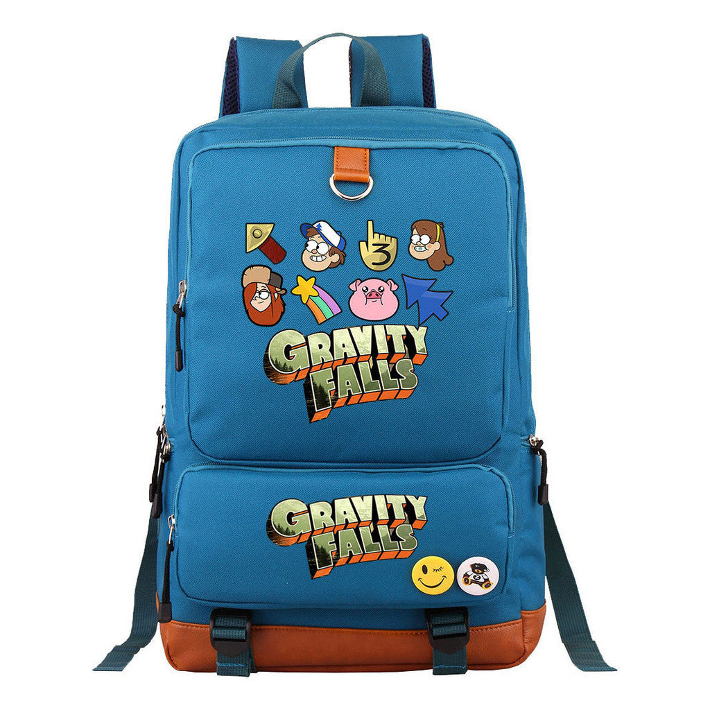 Strange Town Youth Student School Bag Large Capacity Travel Bag Men's And Women's Backpack