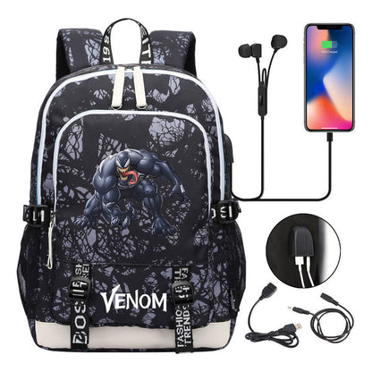 Youth Student Backpack Usb Men's And Women's Leisure Backpack