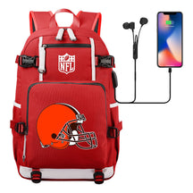 Rugby Team Printed Usb Youth Student Backpack, Leisure Travel Backpack