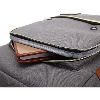 Cartoon White Owl Youth Student Backpack For Men And Women With Casual Belt Buckle Backpack